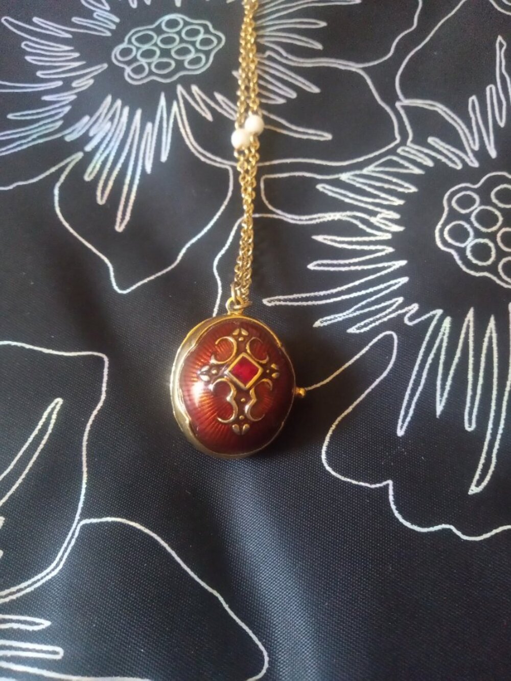 Vatican Library Collection egg locket necklace